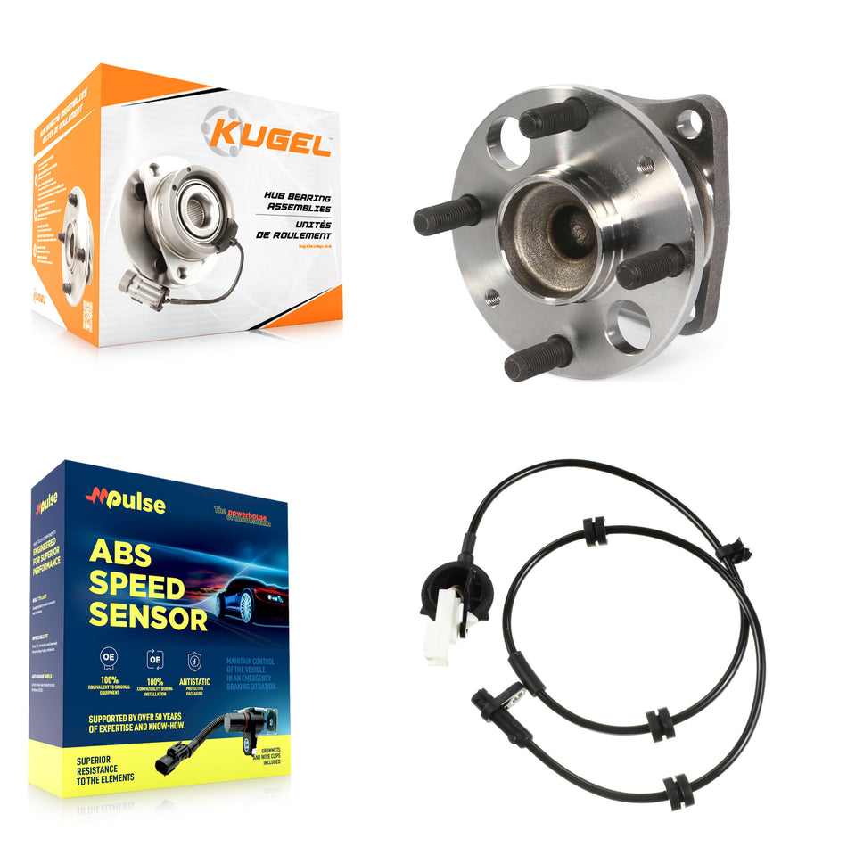 Rear Wheel Hub Bearing & Sensor Kit For 11-14 Mazda 2 1.5L with 4-Wheel ABS Harness K7S-101550