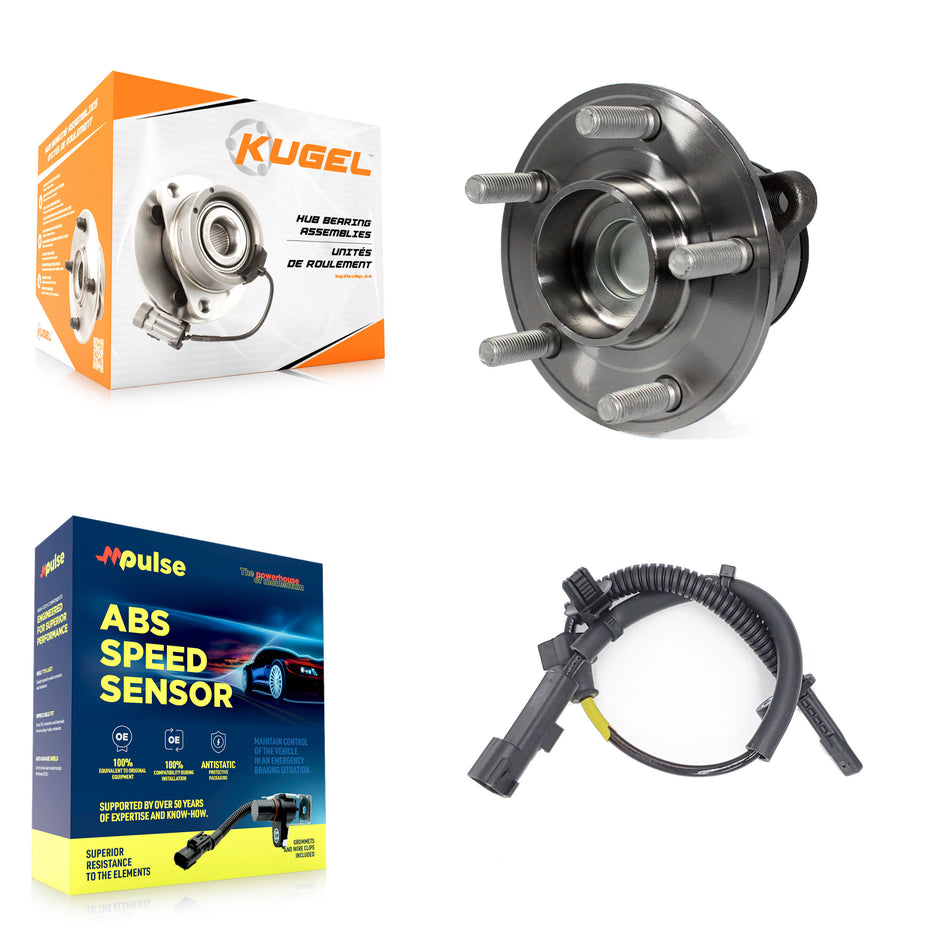 Rear Wheel Hub Bearing And ABS Sensor Kit For 2013 Ford Fusion Lincoln MKZ K7S-101552