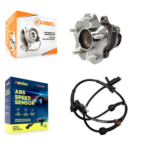 Rear Wheel Hub Bearing Sensor Kit For 2018 Nissan Rogue FWD with 4-Wheel ABS Built in US K7S-101562