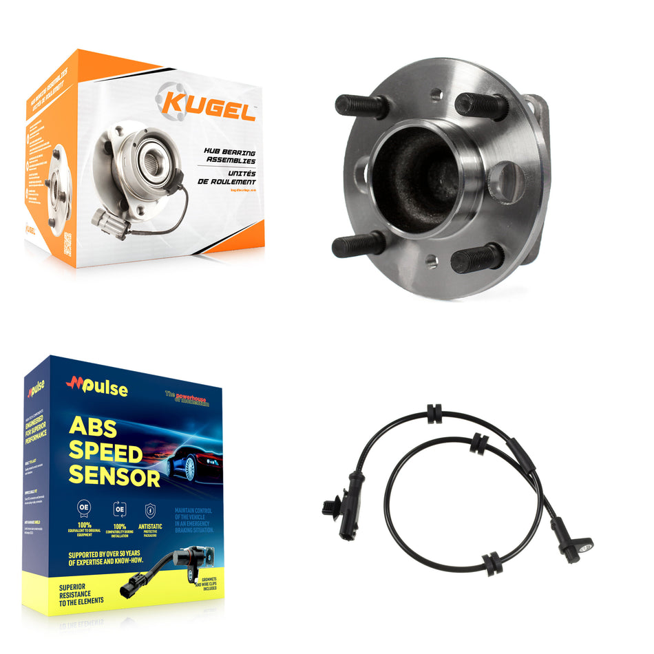Rear Wheel Hub Bearing And ABS Sensor Kit For 2011 Ford Fiesta To 01 11 with Harness K7S-101586