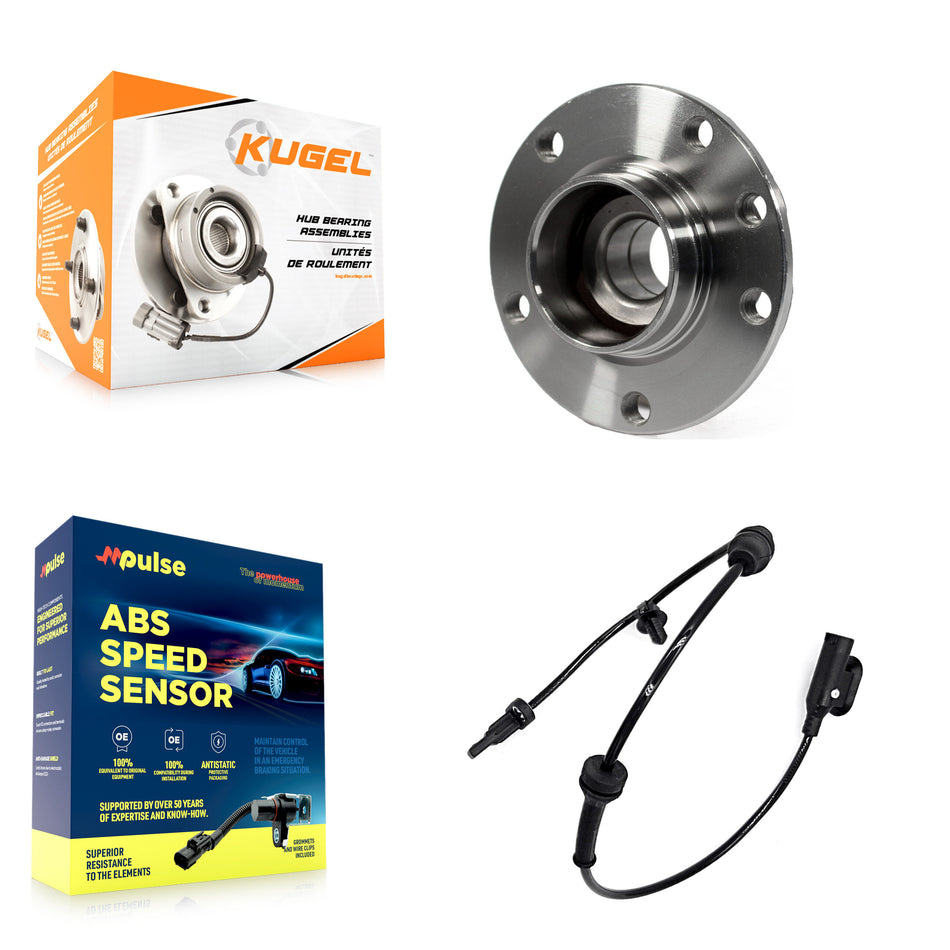 Rear Wheel Hub Bearing ABS Sensor Kit For 2016 Dodge Dart 2.4L/1.4L/2.0L with 4-Wheel K7S-101597
