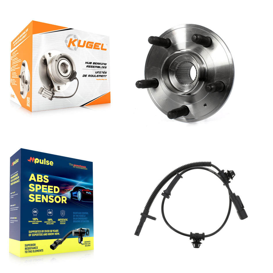 Rear Wheel Hub Bearing And ABS Sensor Kit For 2012-2015 Chevrolet Camaro with Harness K7S-101627