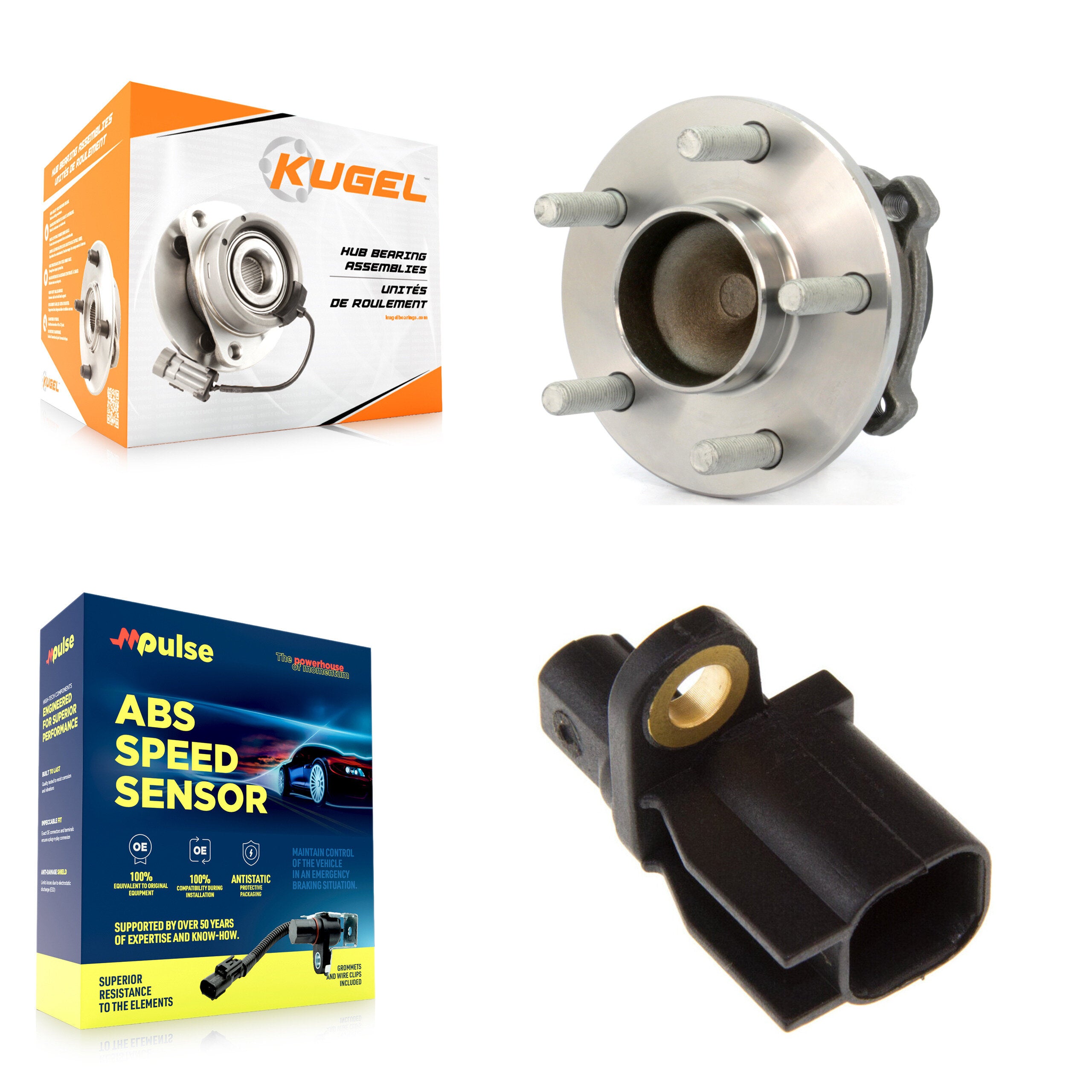 Rear Wheel Hub Bearing And Extra ABS Sensor Kit For Volvo C30 C70 S40 without Harness K7S-101647