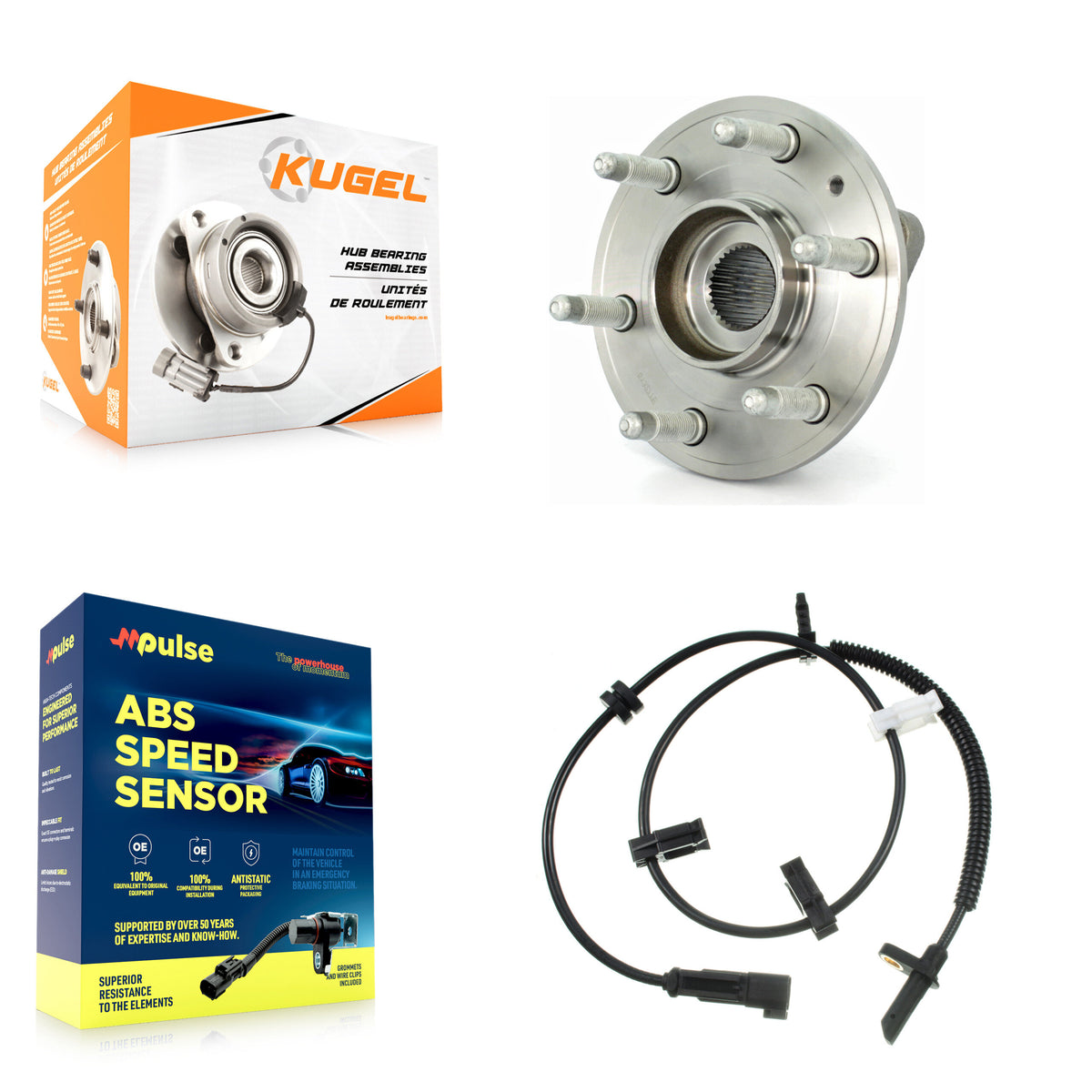 Rear Wheel Hub Bearing Sensor Kit For GMC Acadia Buick Enclave Chevrolet Traverse Saturn K7S-101655