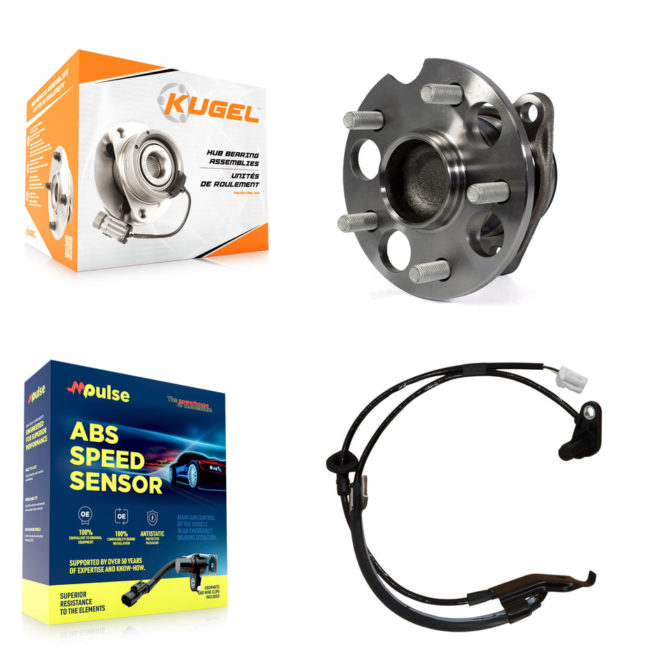 Rear Left Wheel Hub Bearing And Extra ABS Sensor Kit For 2016 Toyota Venza with Harness K7S-101695