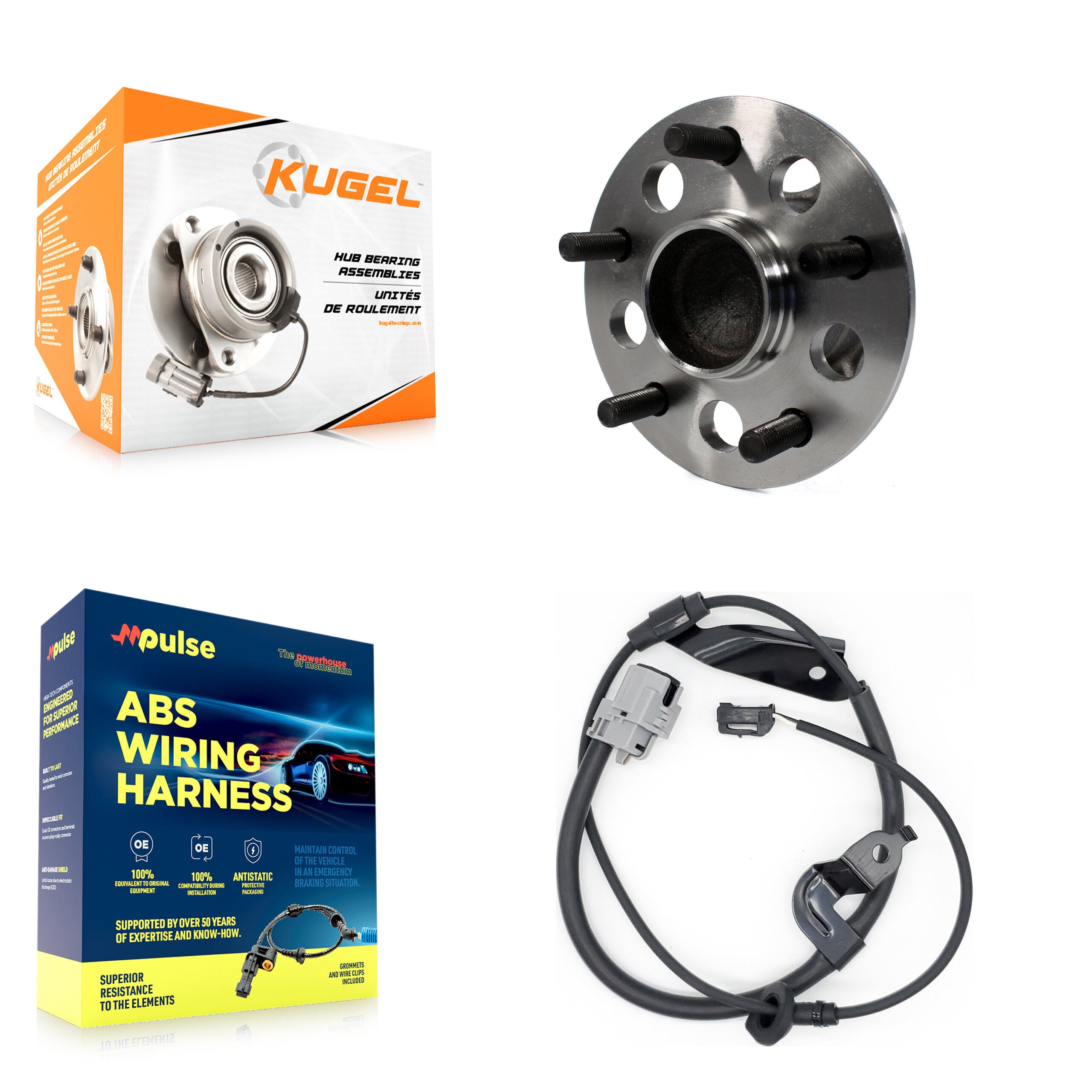 Rear Left Wheel Hub Bearing And Extra ABS Sensor Kit For Toyota Camry Lexus ES350 Avalon K7S-101704