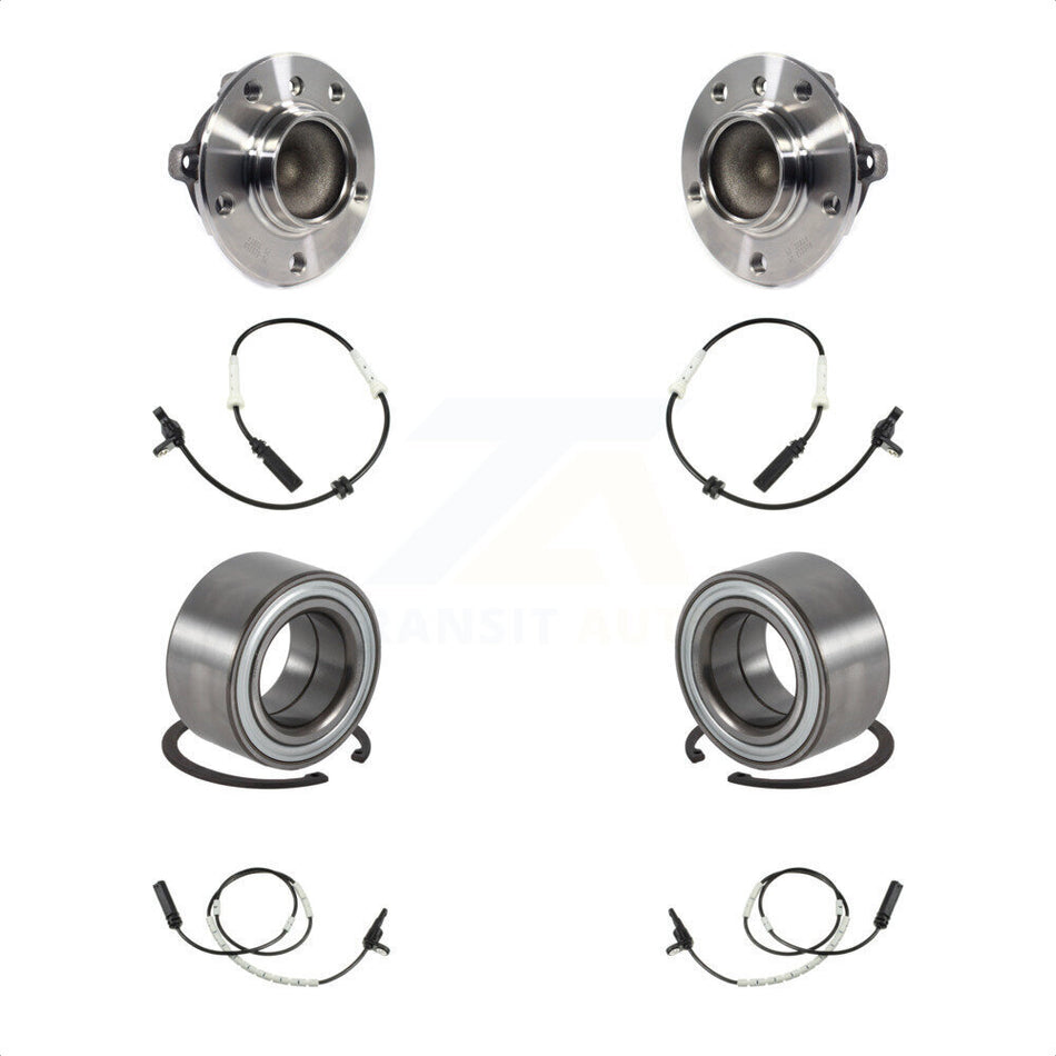 Front Rear Wheel Bearing And ABS Sensor Kit For BMW 328i 320i M240i 230i 328d K7S-101724