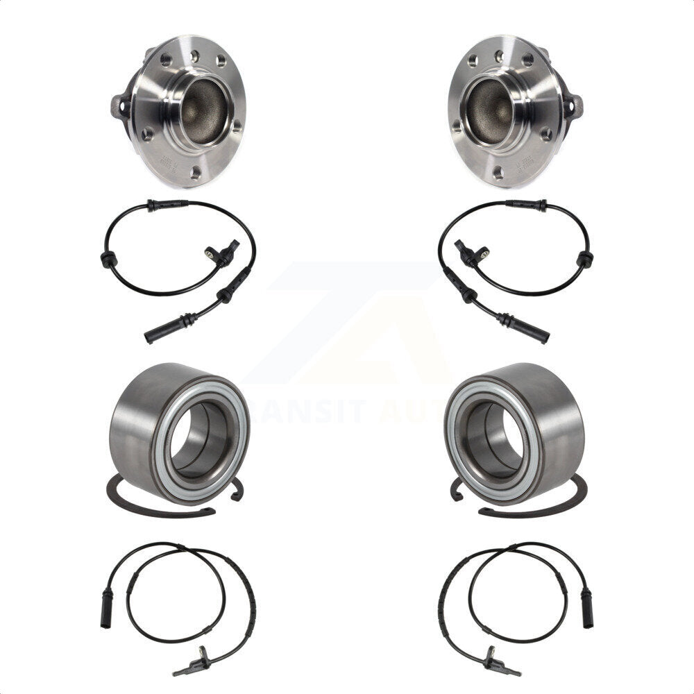 Front Rear Wheel Bearing And ABS Sensor Kit For BMW 328i 320i M235i M240i 228i 230i 328d K7S-101725