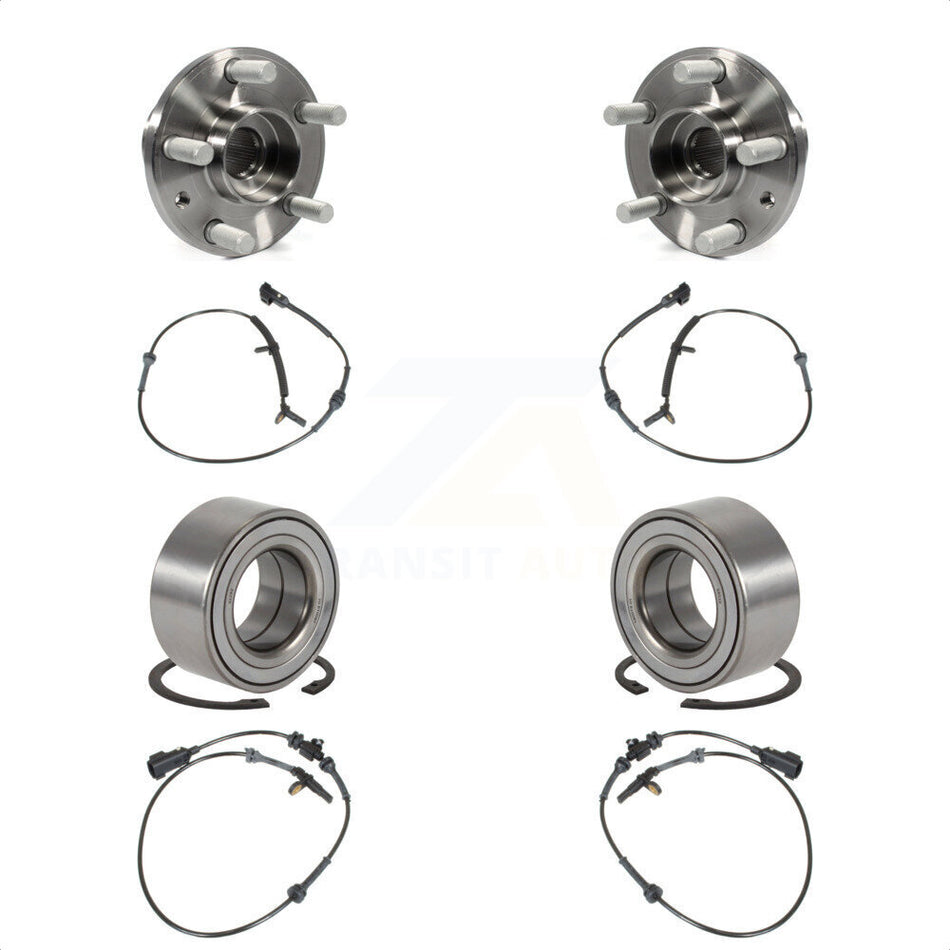 Front Rear Wheel Bearing Sensor Kit For Land Rover LR2 3.2L with 4-Wheel ABS Harness K7S-101736