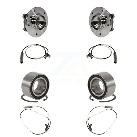 Front Rear Wheel Bearing And ABS Sensor Kit For BMW 323i 328i 128i 325i K7S-101737