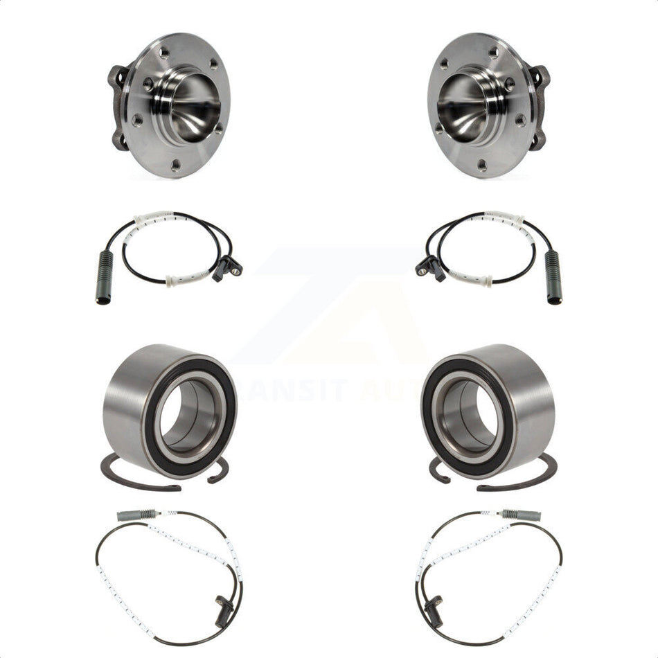 Front Rear Wheel Bearing And ABS Sensor Kit For BMW 323i 328i 128i 325i K7S-101737