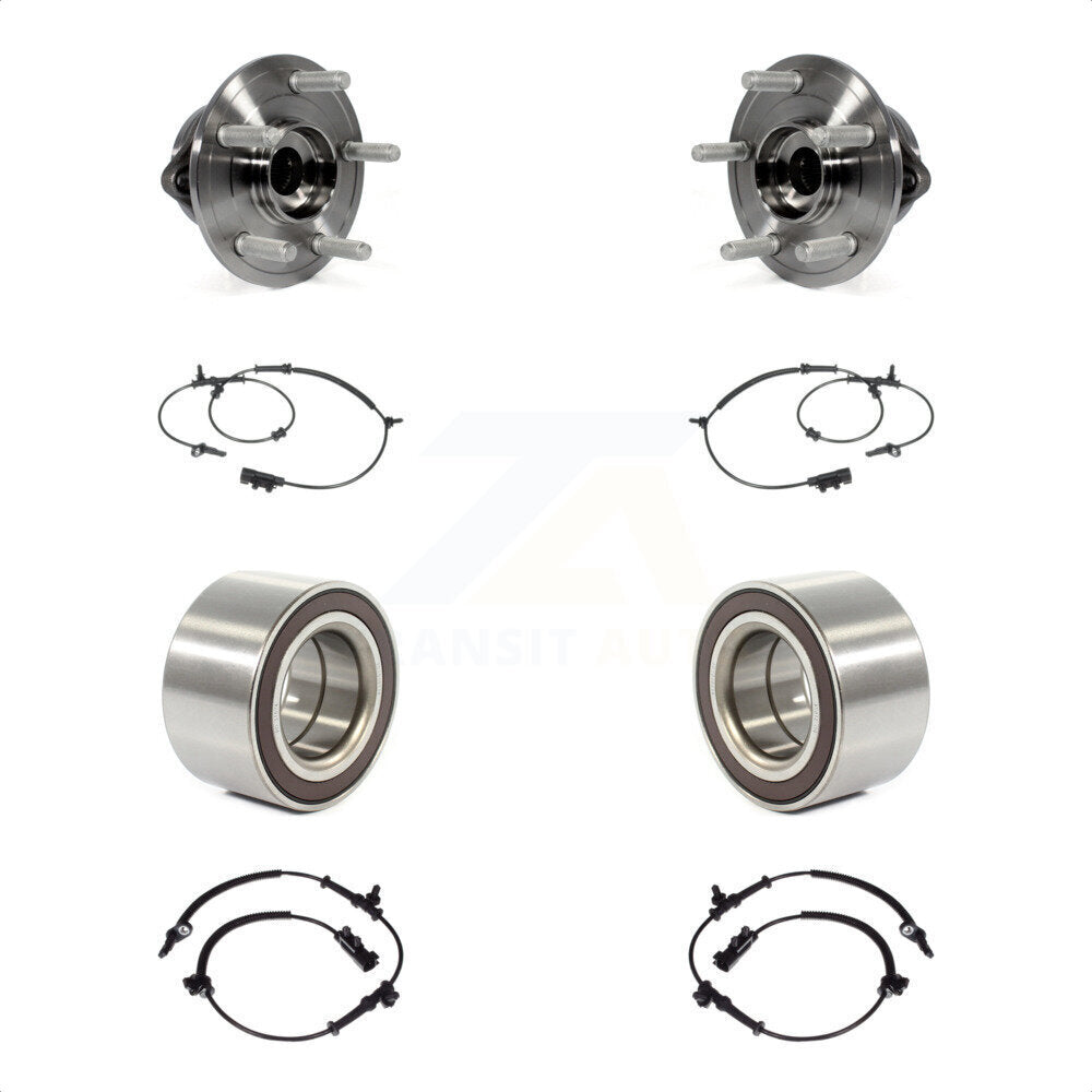 Front Rear Wheel Bearing And ABS Sensor Kit For Jeep Grand Cherokee Dodge Durango K7S-101744