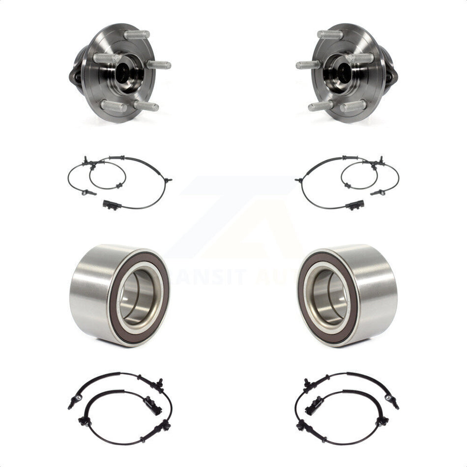 Front Rear Wheel Bearing And ABS Sensor Kit For Jeep Grand Cherokee Dodge Durango K7S-101744