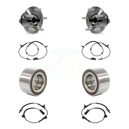 Front Rear Wheel Bearing & ABS Sensor Kit For 2014-2015 Jeep Grand Cherokee Dodge Durango K7S-101745