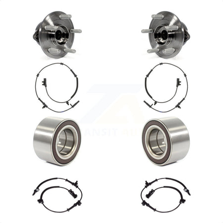 Front Rear Wheel Bearing And ABS Sensor Kit For Jeep Grand Cherokee Dodge Durango WK K7S-101746