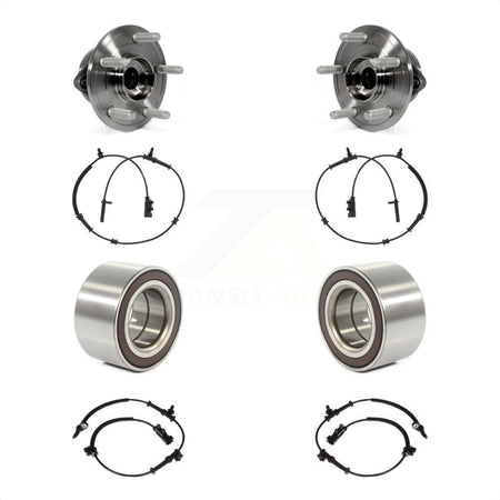 Front Rear Wheel Bearing And ABS Sensor Kit For Jeep Grand Cherokee Dodge Durango WK K7S-101747