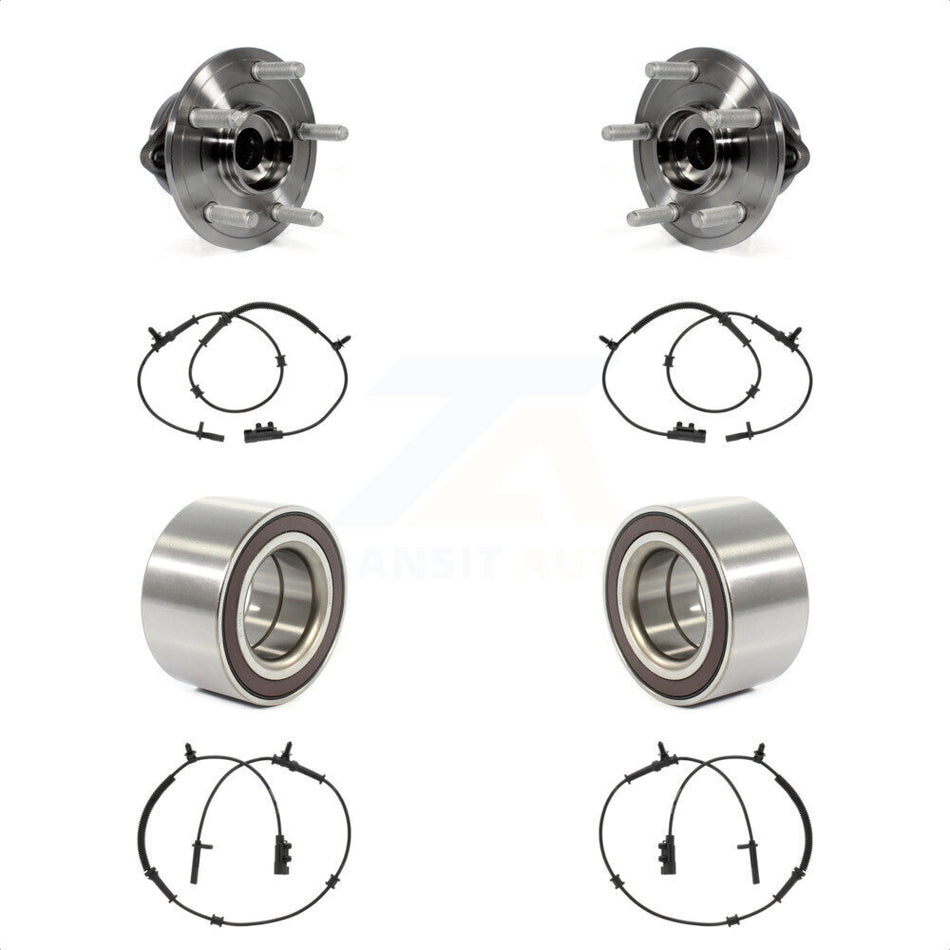Front Rear Wheel Bearing And ABS Sensor Kit For 2016 Jeep Grand Cherokee with Harness K7S-101748