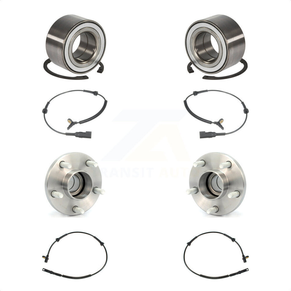 Front Rear Wheel Bearing And ABS Sensor Kit For Ford Transit Connect K7S-101751