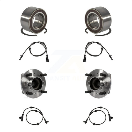 Front Rear Wheel Bearing & ABS Sensor Kit For 2011 Ford Fiesta To 01 11 with Harness K7S-101764