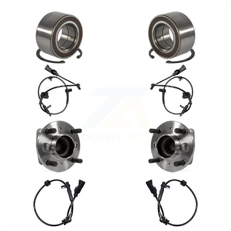 Front Rear Wheel Bearing And ABS Sensor Kit For Ford Fiesta 1.6L with 4-Wheel K7S-101765
