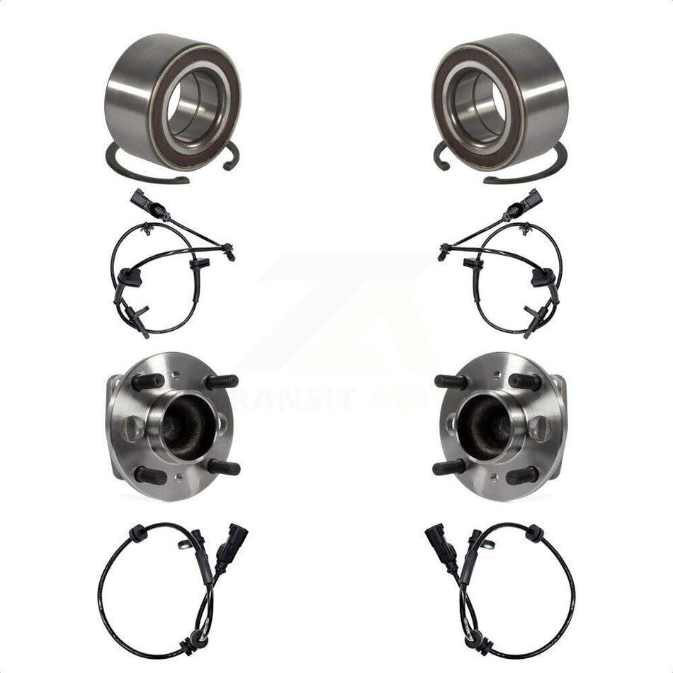 Front Rear Wheel Bearing And ABS Sensor Kit For Ford Fiesta 1.6L with 4-Wheel K7S-101765
