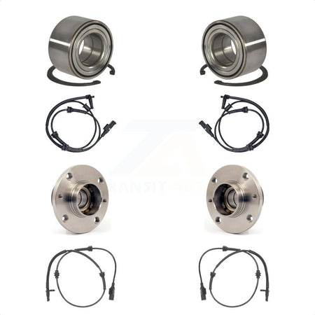 Front Rear Wheel Bearing And ABS Sensor Kit For Fiat 500 K7S-101787