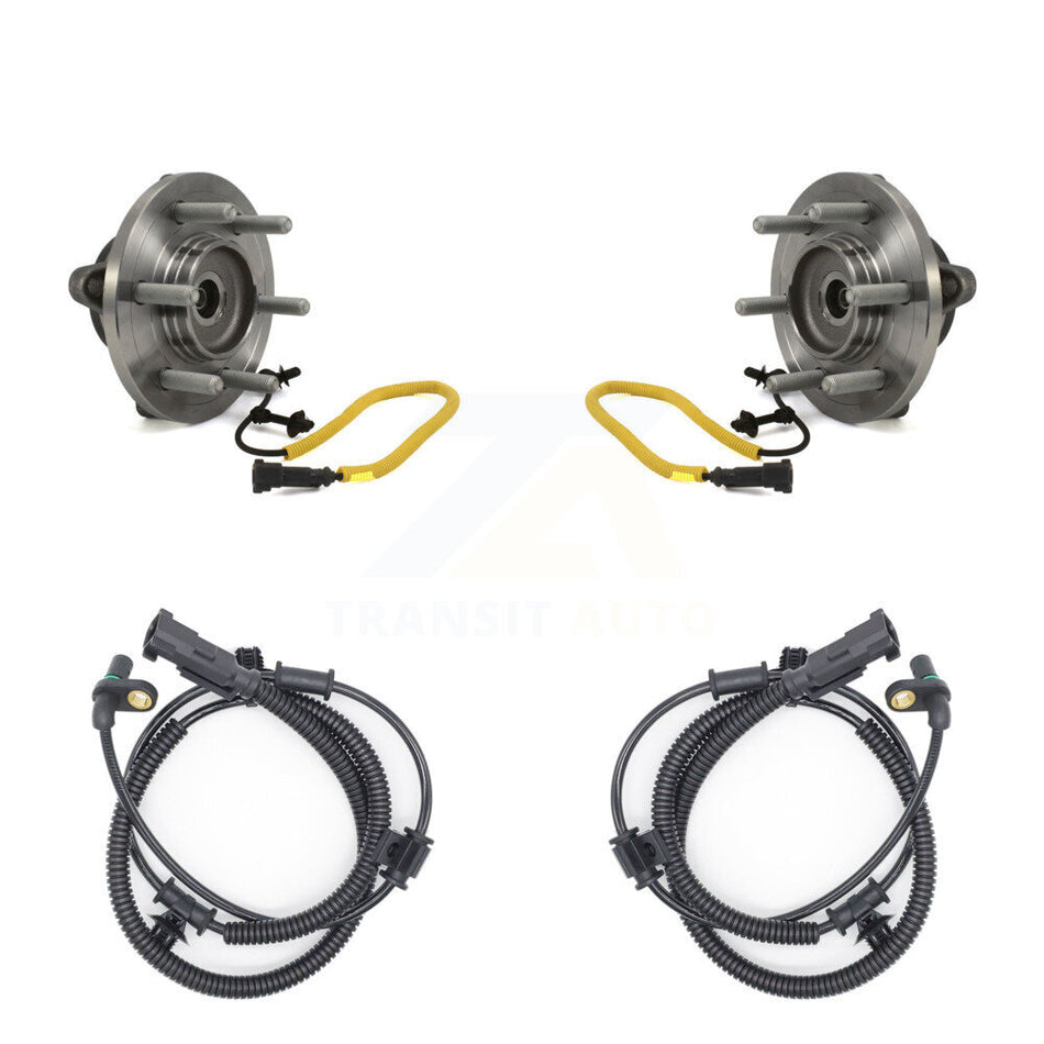 Front Wheel Hub Bearing And Extra ABS Sensor Kit For 2018-2020 Ford F-150 with Harness K7S-101860