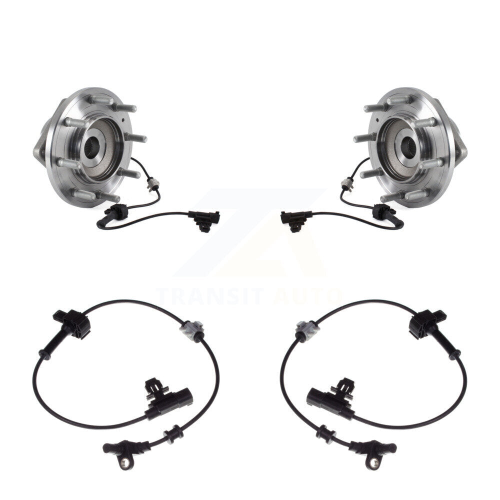 Front Wheel Hub Bearing & Extra Sensor Kit For Chevrolet Silverado 3500 HD GMC Sierra 4WD K7S-101887