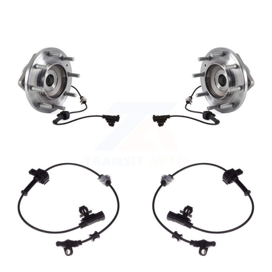 Front Wheel Hub Bearing & Extra Sensor Kit For Chevrolet Silverado 3500 HD GMC Sierra 4WD K7S-101887