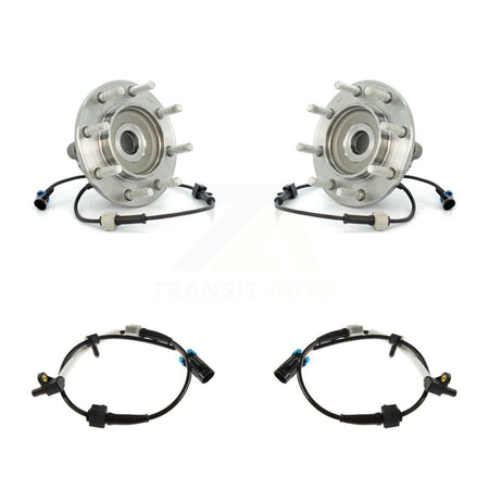 Front Wheel Hub Bearing & Extra ABS Sensor Kit For Chevrolet Silverado 3500 with Harness K7S-101926