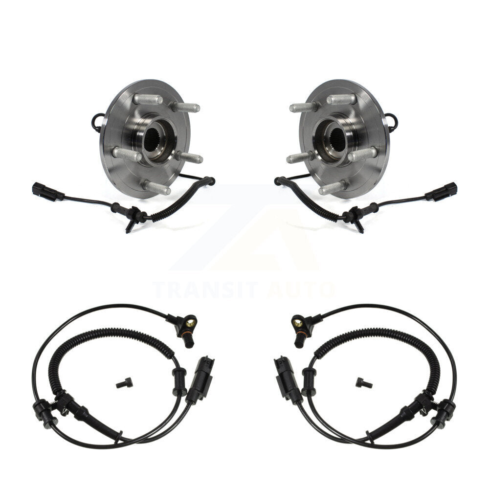Front Wheel Hub Bearing Extra Sensor Kit For Ram 1500 4WD with 5.7L/3.7L/4.7L 4-Wheel ABS K7S-101948