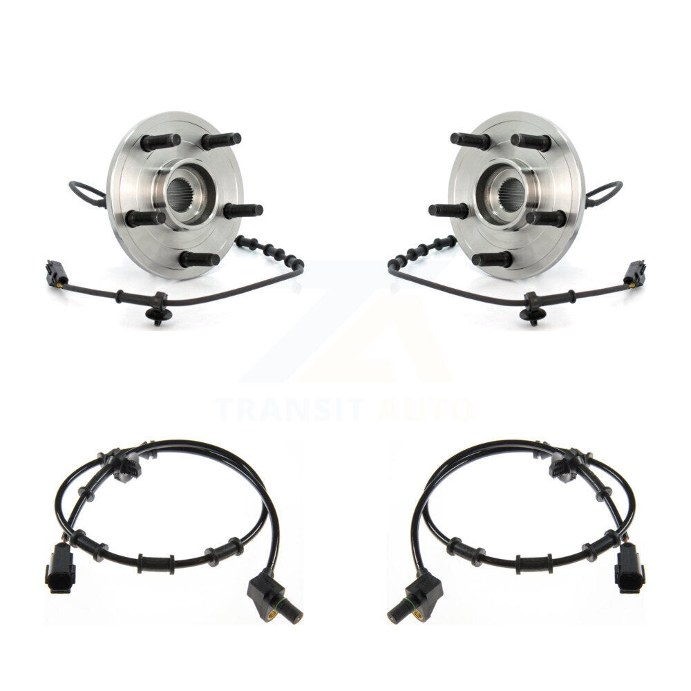 Front Wheel Hub Bearing And Extra ABS Sensor Kit For Dodge Ram 1500 with Harness K7S-101994