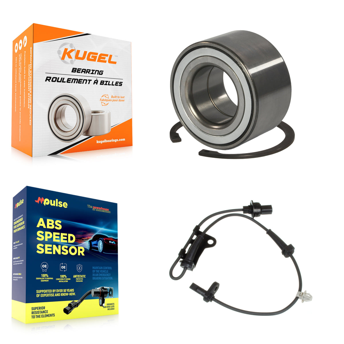 Front Wheel Bearing And ABS Sensor Kit For Honda Fit CR-Z with Harness K7S-102086