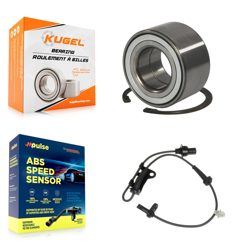 Front Wheel Bearing And ABS Sensor Kit For Honda Fit CR-Z with Harness K7S-102086