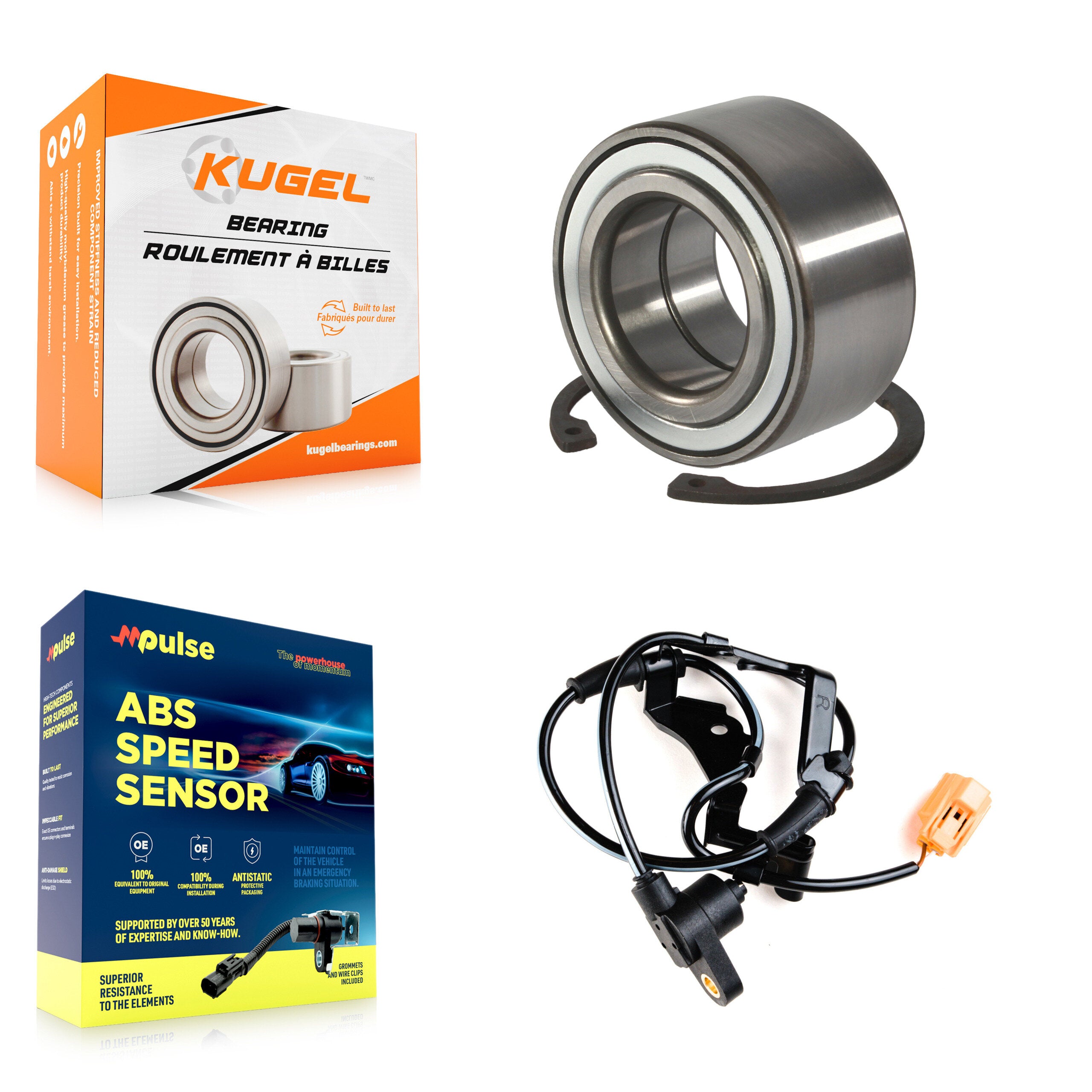 Front Wheel Bearing And ABS Sensor Kit For Honda Civic Built in Japan with Harness K7S-102094