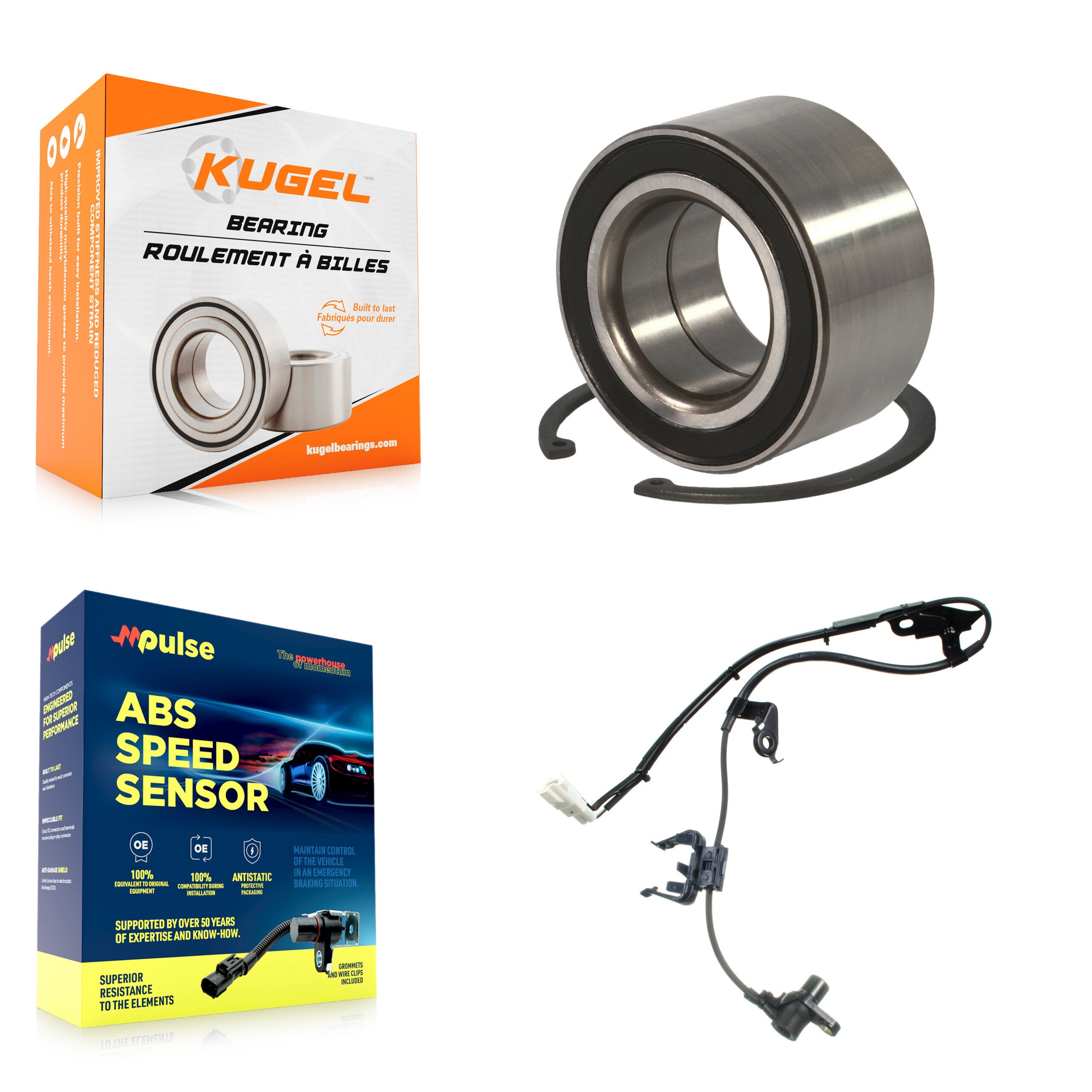 Front Wheel Bearing And ABS Sensor Kit For Lexus RX350 RX330 Built in US with Harness K7S-102113