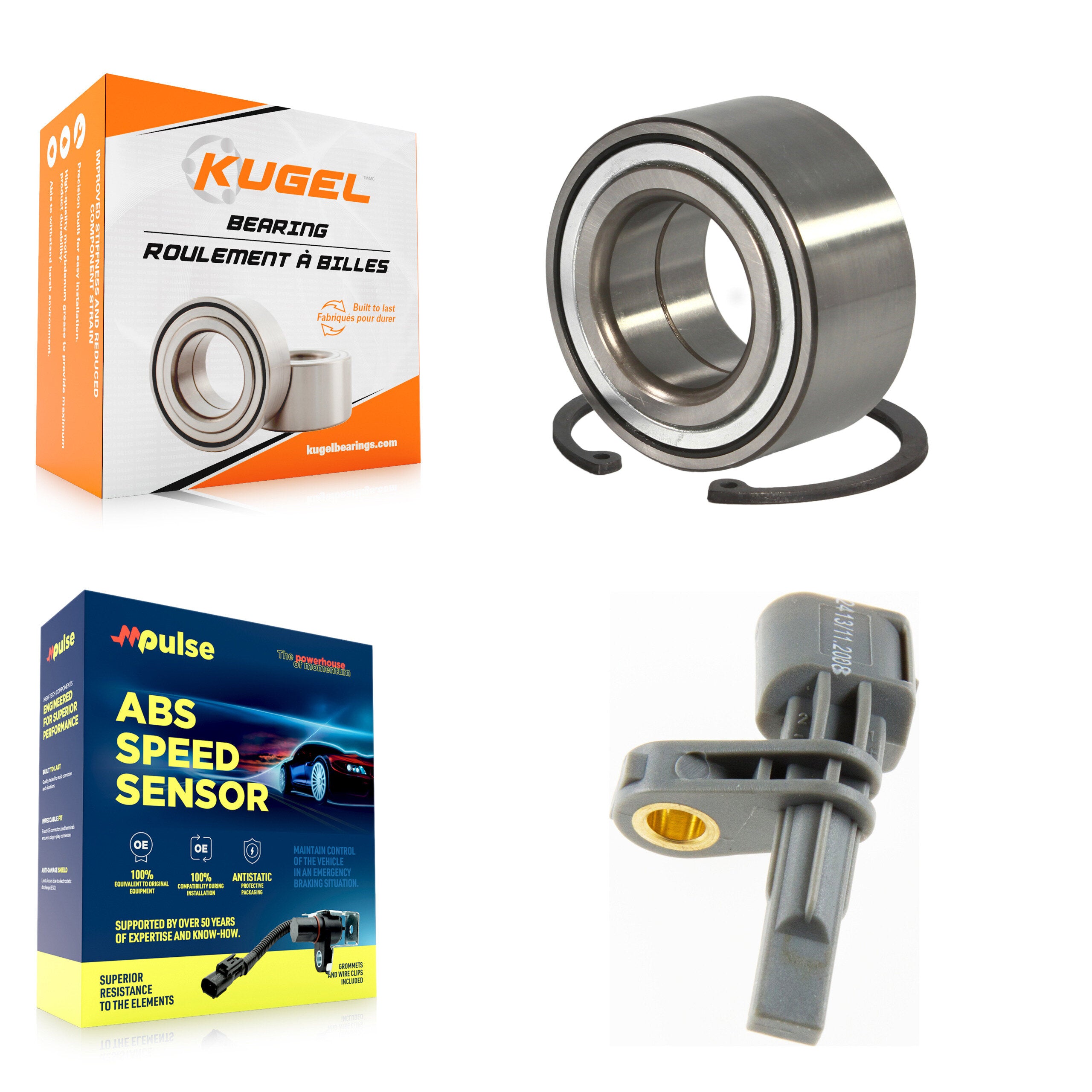 Front Wheel Bearing And ABS Sensor Kit For Porsche Cayenne Volkswagen Touareg Audi Q7 K7S-102122