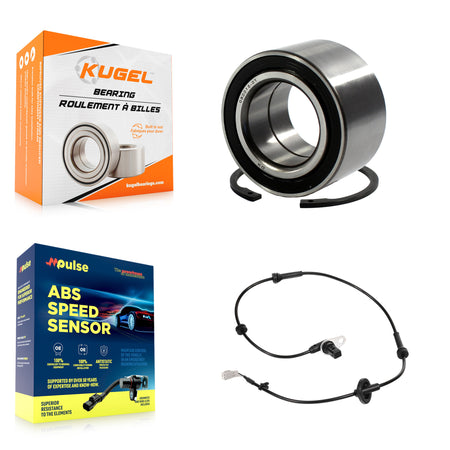 Front Wheel Bearing Sensor Kit For 04-08 Nissan Maxima 3.5L with 4-Wheel ABS Harness K7S-102124