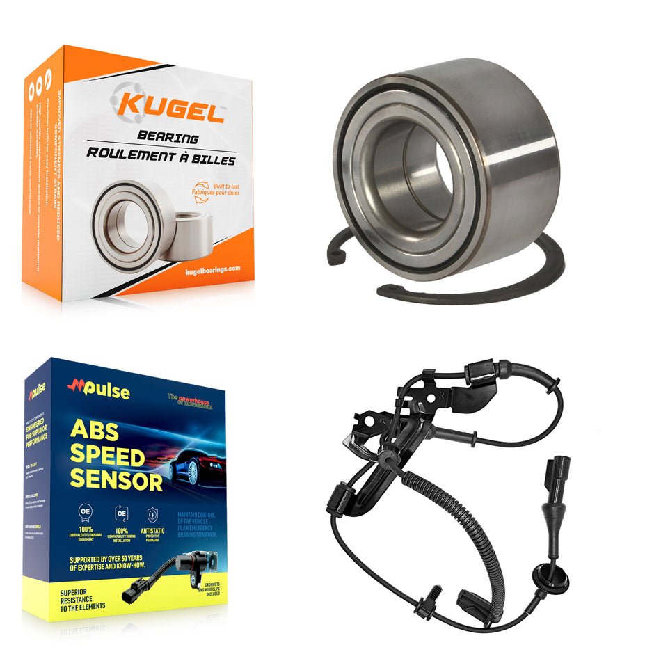 Front Wheel Bearing Sensor Kit For Ford Escape Mercury Mariner 3.0L/2.5L with 4-Wheel ABS K7S-102126