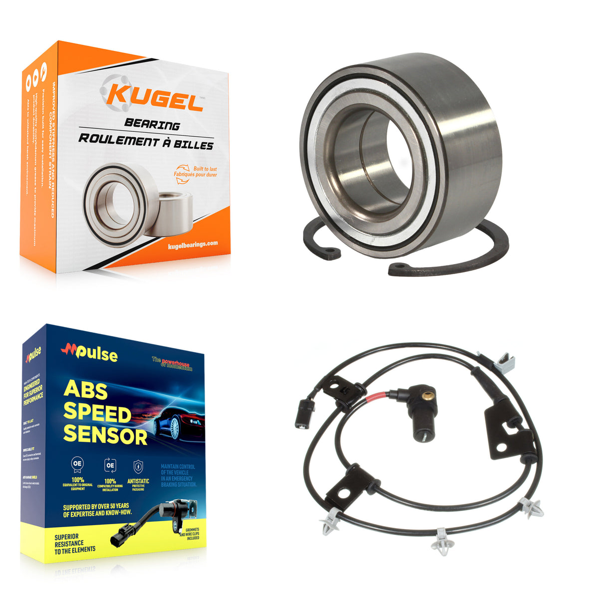 Front Wheel Bearing ABS Sensor Kit For Hyundai Elantra 2.0L with 4-Wheel Harness K7S-102128