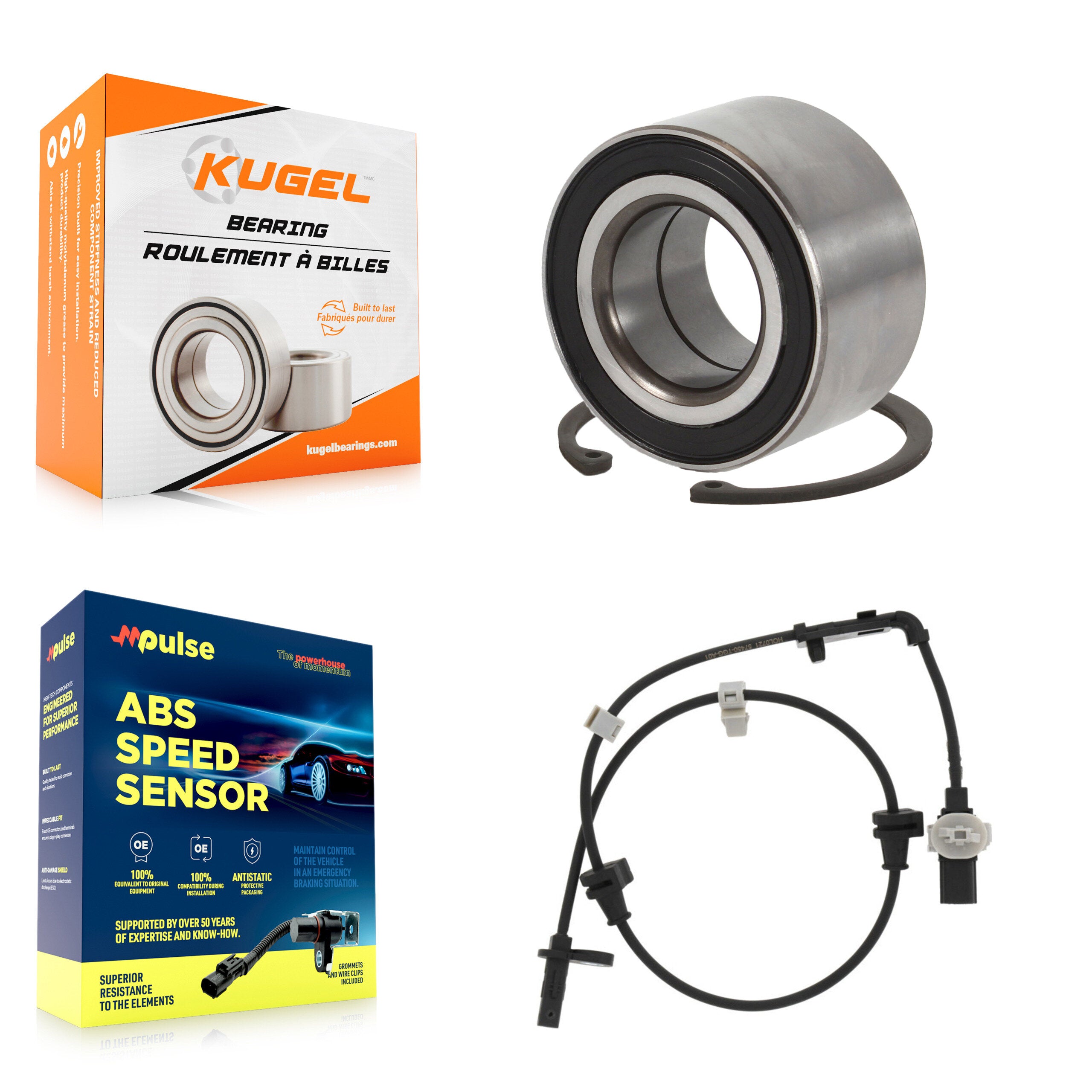 Front Wheel Bearing And ABS Sensor Kit For Honda Civic with Harness K7S-102144