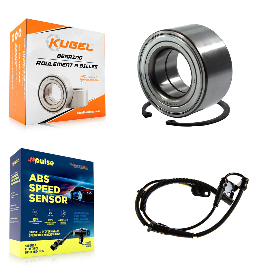 Front Wheel Bearing & ABS Sensor Kit For Kia Forte Koup Forte5 2.4L/2.0L with 4-Wheel K7S-102172