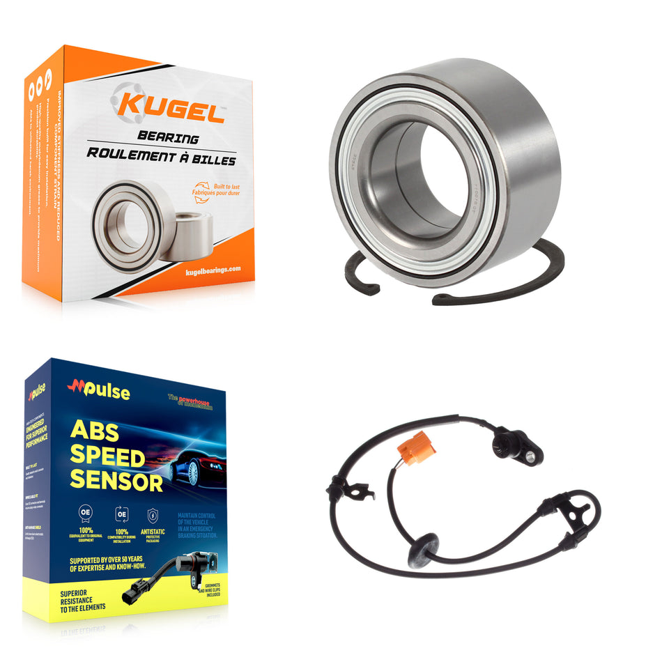 Front Wheel Bearing And ABS Sensor Kit For Honda Pilot Acura MDX 3.5L with 4-Wheel K7S-102182