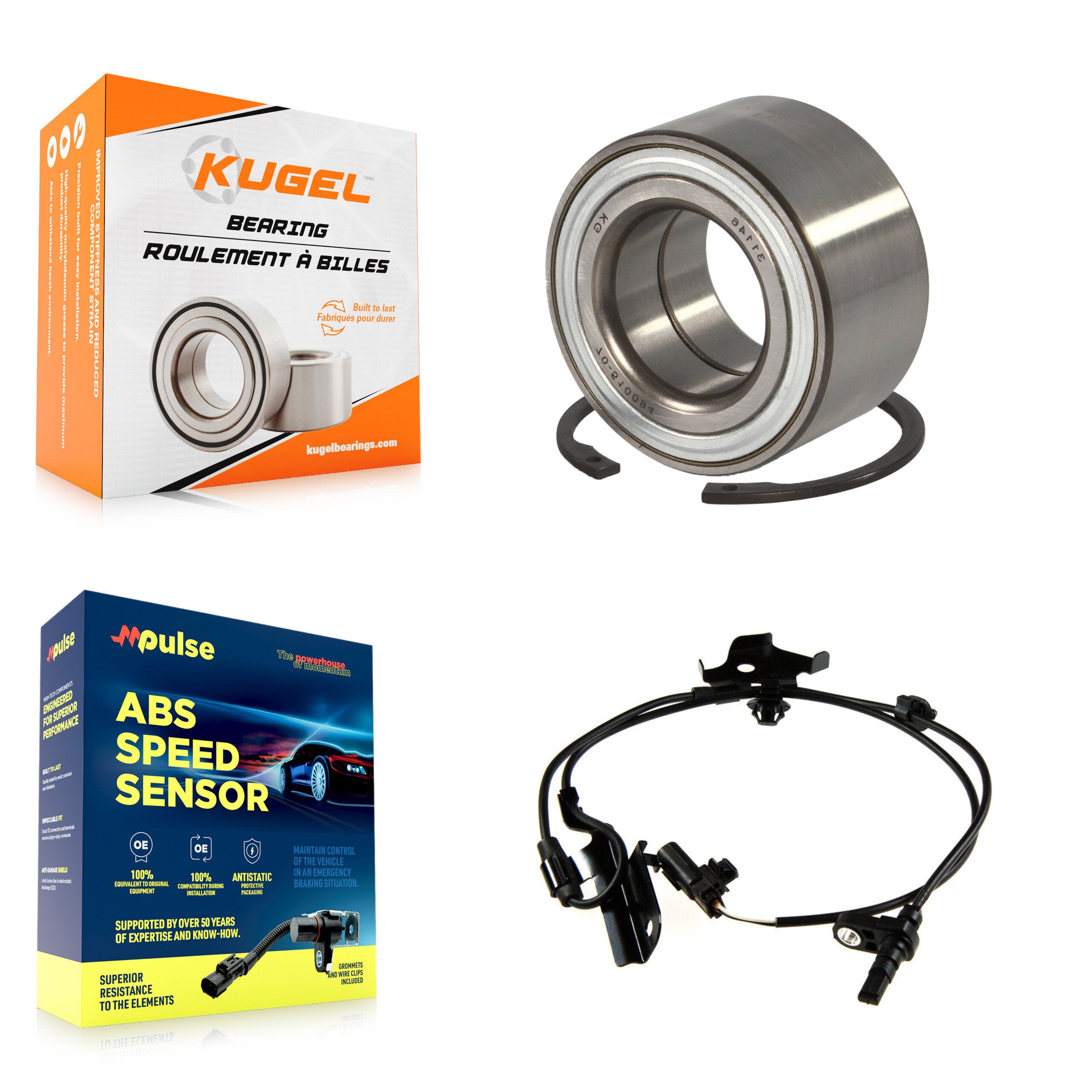 Front Wheel Bearing And ABS Sensor Kit For Toyota Prius V with Harness K7S-102191