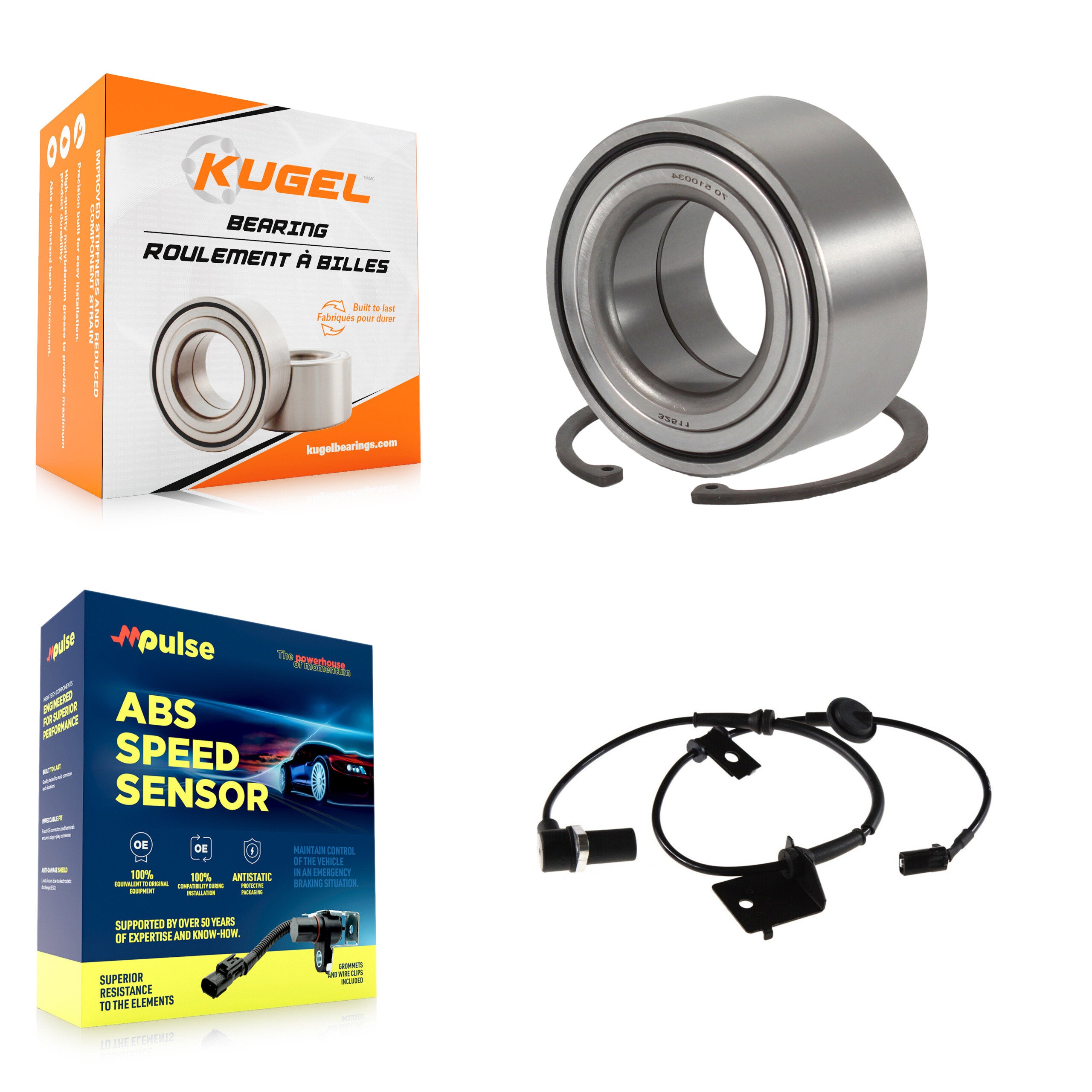 Front Wheel Bearing And ABS Sensor Kit For Hyundai Santa Fe with Harness K7S-102208