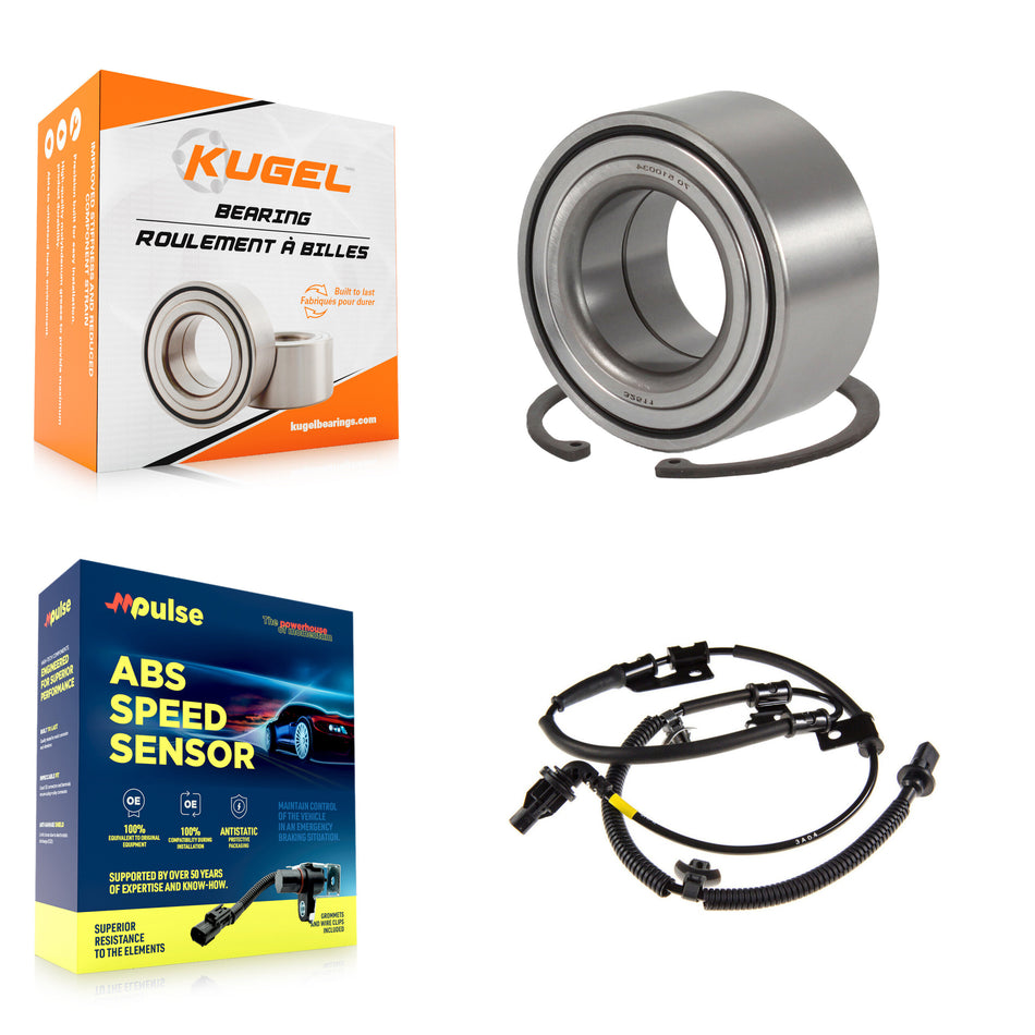 Front Wheel Bearing Sensor Kit For Hyundai Tucson 2.0L 2.7L with 4-Wheel ABS Harness K7S-102210