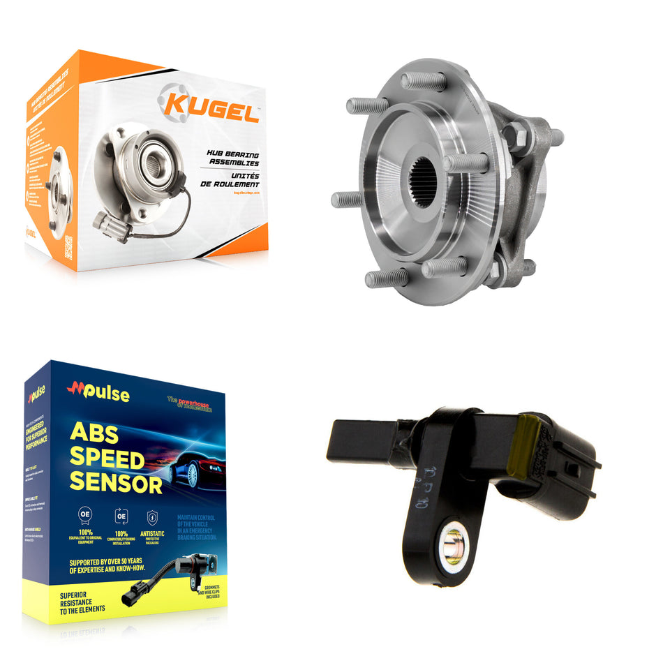 Front Wheel Hub Bearing Sensor Kit For Toyota Tacoma 4Runner FJ Cruiser Lexus GX460 GX470 K7S-102225