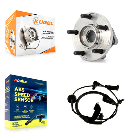 Front Wheel Hub Bearing Sensor Kit For 2009 Dodge Caliber 2.4L/1.8L/2.0L with 4-Wheel ABS K7S-102236