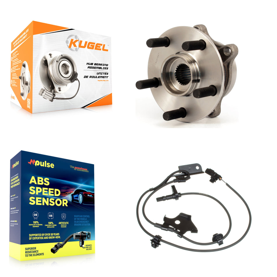 Front Wheel Hub Bearing ABS Sensor Kit For Toyota Prius Lexus CT200h Plug-In with Harness K7S-102241