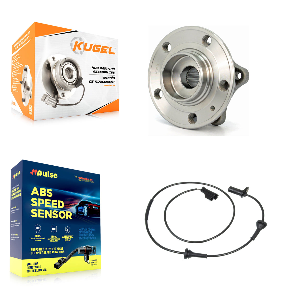 Front Wheel Hub Bearing And ABS Sensor Kit For Volvo S60 XC70 V70 S80 with Harness K7S-102242